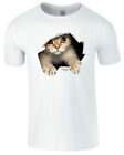 3D GraPhic Cat Mens Kids T-Shirt Gift Cute Cat Lovers Birthday Tee Top