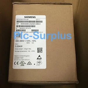 6SE6 440-2UD23-0BA1 Micromaster 440 3kW 4HP 6SE6440-2UD23-0BA1 NEW SM9T - Picture 1 of 1