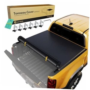 Soft Roll Up 6'6"(78.9") Truck Bed Tonneau Cover Compatible with 14-18 Chevy - Picture 1 of 7