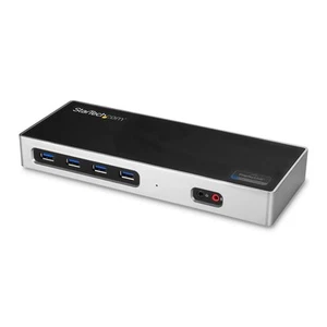 StarTech.com USB-C & USB-A Dock - Dual Monitor 4K 60Hz Dock DisplayPort + HDMI - - Picture 1 of 8