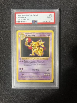 Pokemon PSA 9 1st Edition Base Kadabra - Image 1 of 2