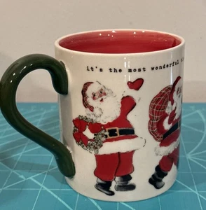 Taza corona de Papá Noel Mud Pie cerámica 2023 - Imagen 1 de 3