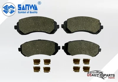 PASTILLA FRENO DELANTERA CERÁMICA CON KIT HERRAJES PARA PONTIAC AZTEK MONTANA 2001-2007 Foto 1 de 4