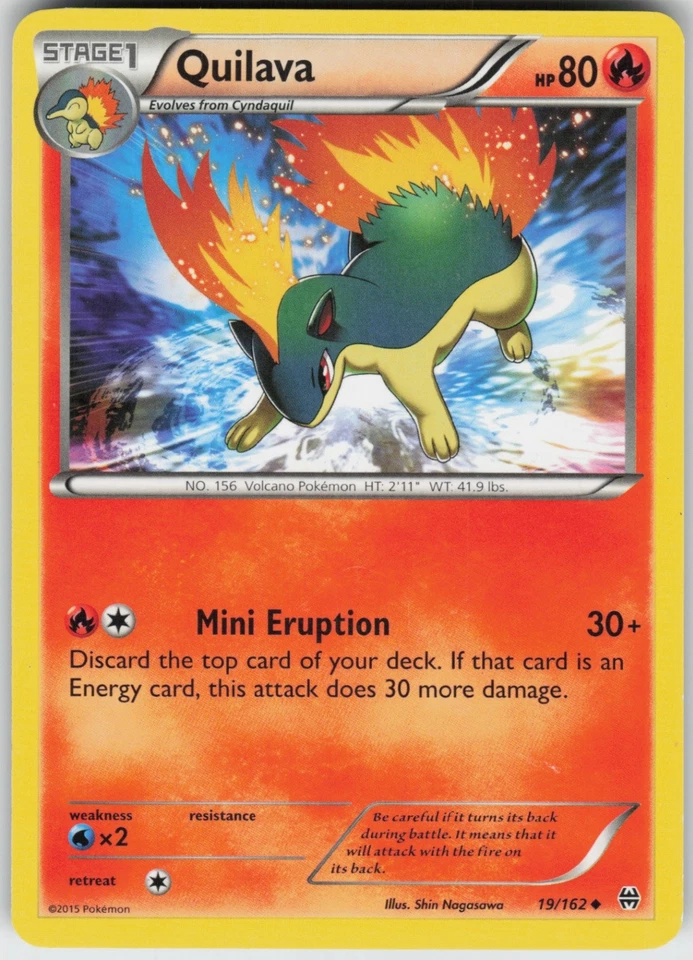 Quilava 19/162 Uncommon XY - BREAKthrough - Image 1 of 1