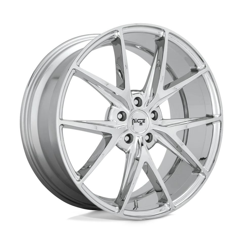 Rodas 20x9 Niche M248 Misano cromadas 5x4,5 (35mm) conjunto de 4 - Imagem 1 de 4