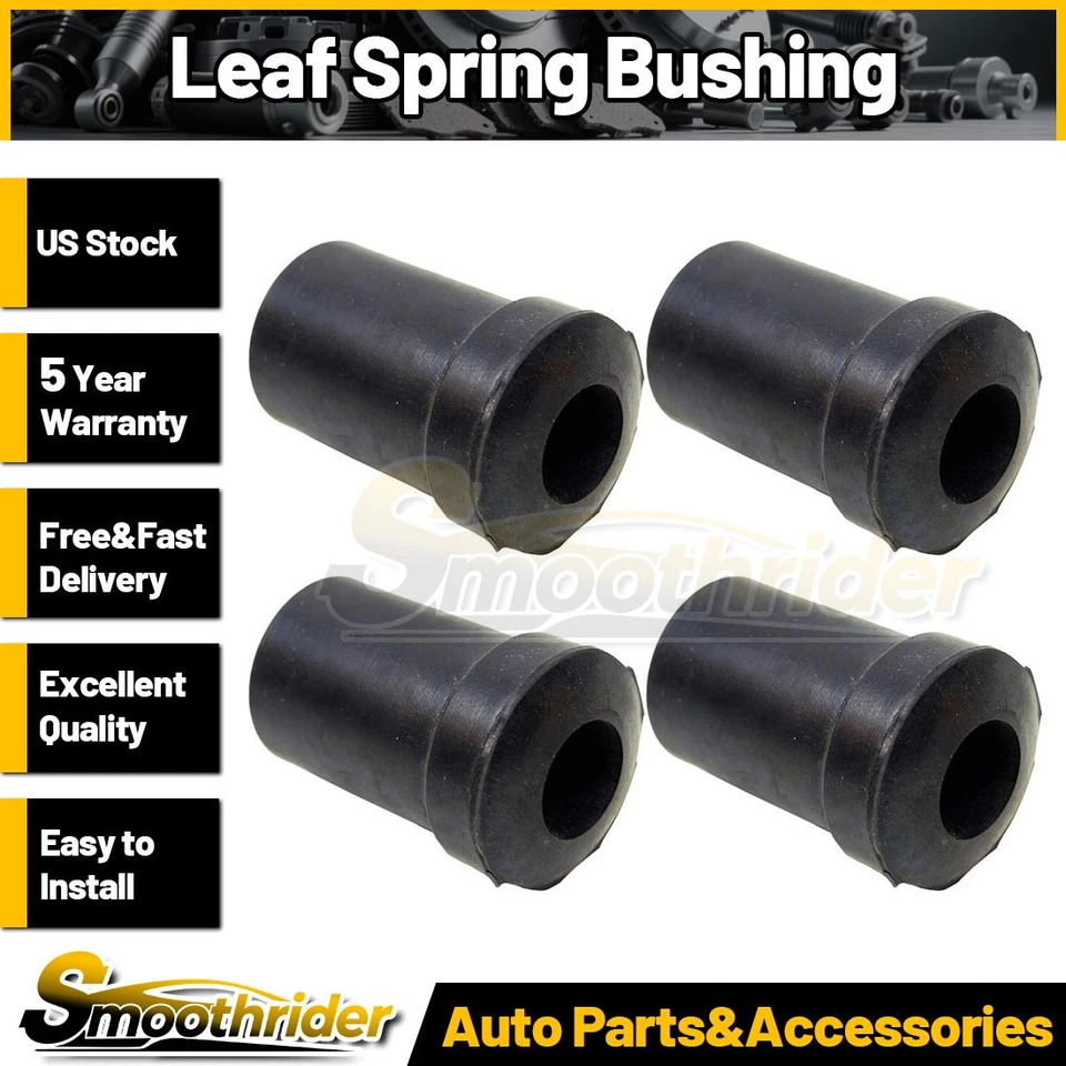 Mevotech Supreme 4pcs Rear Leaf Spring Bushing For Dodge Monaco 1965-1977 1978 - Image 1 of 3