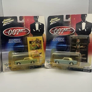 NEW Johnny Lightning 007 40th Anniversary Ford Mustang Thunderball & Goldfinger - Picture 1 of 7