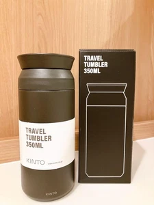 KINTO Travel Tumbler 350ml Black Stainless Steel Vacuum Insulated Bottle Japan - Picture 1 of 3