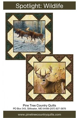 Spotlight: Wildlife, Pine Tree Country Quilts Pattern 51" x 51" - Image 1 of 2