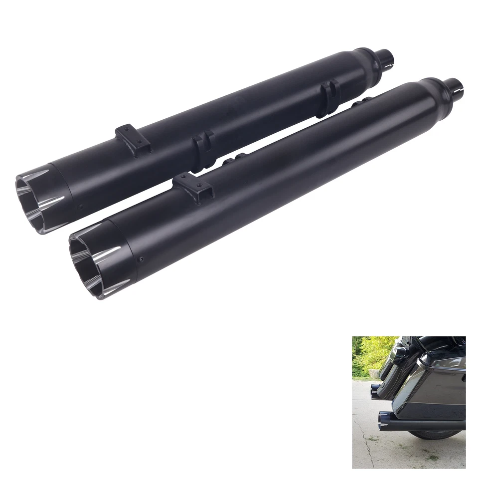 Tubo de escape silenciadores deslizables SAHRKROAD 4" para modelos parciales indios 2014-UP Foto 1 de 4