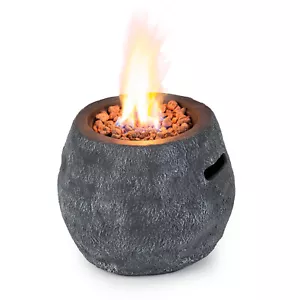 Heizstrahler Terrassen Tisch Garten mobile Feuerstelle Gas Heizung 13 kW Grau - Bild 1 von 12