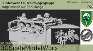 Bundeswehr Fallschirmjäger Gruppe aufgessen auf Mungo 1:72 IdZ (ES) 10 Figuren - Bild 1 von 10