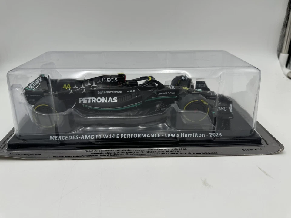 DIE CAST " MERCEDES-AMG F1 W14 E PERFORMENCE LEWIS HAMILTON 2023 " 1/24 - Immagine 1 di 1