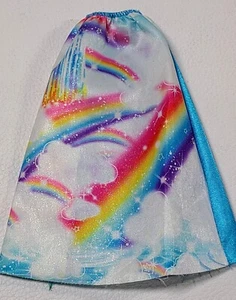Maxi Falda Arco Iris Barbie/Muñeca de Moda Hecha a Mano Estilo Lisa Frank Brillante De Colección - Imagen 1 de 14