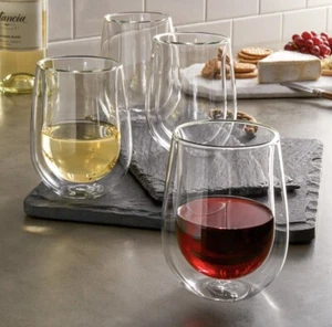 Henckels, 4 piezas - copa de vino sin tallos de doble pared | 10 oz - Imagen 1 de 5