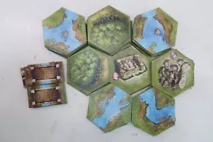 BattleLore 1st Edition Replacement 46 Hexagon Terrain and Landmark Tiles Only - Picture 1 of 7