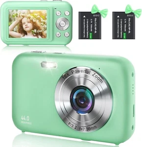 Cámara Digital HD 1080P 44MP 2,5 LCD Recargable con Zoom 16X (Verde) - Imagen 1 de 13