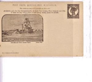 1904 1d Postal View Card Gold Mine & Works Charters T - British New Guinea- MINT - Picture 1 of 1