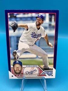 2023 Topps Series One 1 Blue Parallel Clayton Kershaw #22 Los Angeles Dodgers