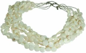 KENNETH JAY LANE-9 ROW CULTURAL PEARLS DISC NECKLACE - Picture 1 of 1