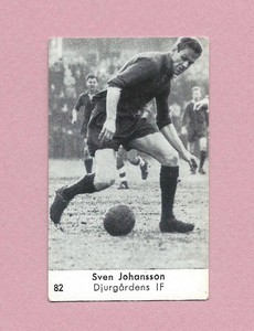 1957-58 Swedish Sport 420-Series #82 Sven "Tumba" Johansson Djurgardens IF