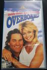 Overboard VHS Movie~Goldie Hawn~Kurt Russell~Video Cassette Tape~Small~Comedy~GC