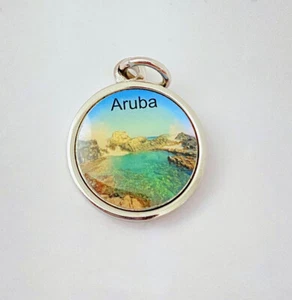 New Kay's Fine Jewelry Aruba Beach Scene Charm - Silver - Picture 1 of 4