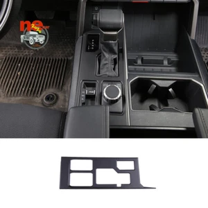 Matte Black Center Control Gear Panel Trim Cover For Toyot@ Tundr@ Sequoi@ 2022+ - Picture 1 of 11
