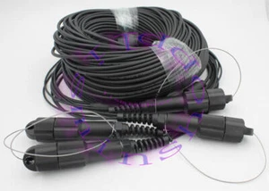 LC-LC UPC SM TPU Field Armored Fiber Cable 6 Strand Fiber Optic Patch Cord 300M - Afbeelding 1 van 1