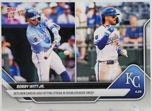 Bobby Witt Jr. 2025 MLB Topps NOW #105 Career High Hit Streak KC Royals SP /1656 - Bild 1 von 2