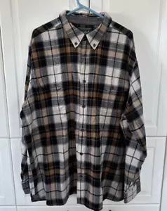 Vtg WOOLRICH Plaid Wool Flannel Long Sleeve Shirt Size XXL - Picture 1 of 8