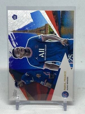 2022 Topps Paris Saint-Germain Team Rookie Set #22 Nuno Mendes - Image 1 of 2