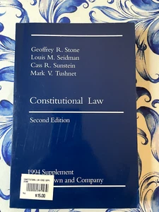 Constitutional Law, 1994 Supplement, Second Edition, Geoffrey R. Stone, PB - Imagen 1 de 7
