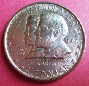 1937 ANTIETAM CLASSIC COMMEMORATIVE SILVER HALF DOLLAR. BETTER GRADE. - Picture 1 of 2