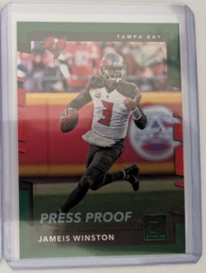 2017 Donruss Press Proof Green JAMEIS WINSTON #139 TAMPA BAY BUCCANEERS 🏈 - Picture 1 of 1