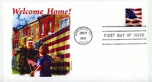 5160 US Flag, 2017, BCA booklet single, Panda Cachets, FDC - Picture 1 of 1