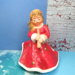Goebel Holiday Christmas Angel Red Dress with Stars Original Engel Handarbeit - Picture 1 of 6