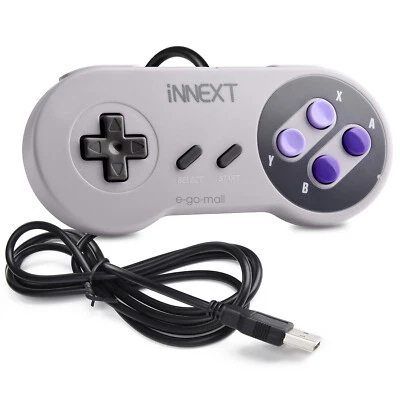 Wired USB N64 SNES Controller Game Pad Joypad for Windows PC Raspberry/Xbox 360 - Image 1 of 4