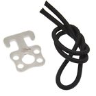 Sturdy Scuba Diving Sidemount Plate Hook Buckle with Elastic Rope Attachment