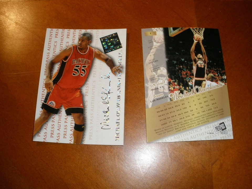 1998 Press Pass Authentics Basketball Set Break (#1-45).99 Singles-Qty. Discount - Image 1 of 1