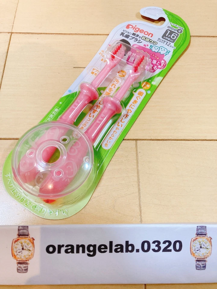 Cepillo de Dientes Bebé Paloma Rosa Lección Etapa 4 2 Piezas Incluidas 1 Año 6 Meses Foto 1 de 4