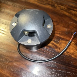 3W LED Inground Light Garden Path Underground Lamp Black Round Warm White - Picture 1 of 4