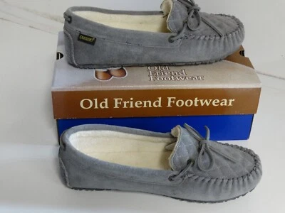 NEW  Womens Old Friend Footwear Molly Slippers Shoes, size 11 grey - Image 1 of 4