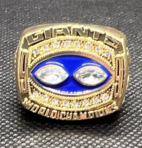 1990 New York Giants Super Bowl XXV Ring Lawrence Taylor Size 11 Cover