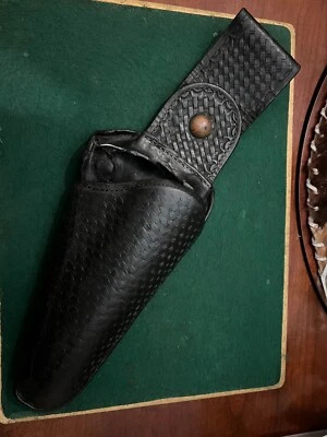 COLDRE GIRATÓRIO VINTAGE STANROY MFG COURO CONCHA AMÊIJOA, S 44 / FUNCIONA MUITO BEM - Imagem 1 de 4