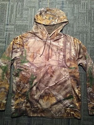 Under Armour Coldgear Storm Camo Hoodie Realtree Xtra Men’s Large Hunting Loose - Image 1 of 4