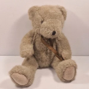 Brown Teddy Bear Plush Toy With Ribbon Cuddly Soft Stuffed 33cm - Bild 1 von 7