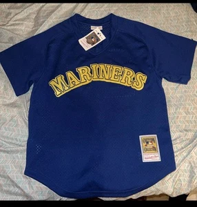 AUTÉNTICA CAMISETA MITCHELL & NESS KEN GRIFFEY JR. SEATTLE MARINERS BP TALLA M - Imagen 1 de 4