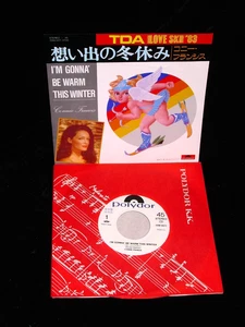Connie Francis 45 POLYDOR 7DM 0071 I'm Gonna Be Warm This Winter 1983 PS JAPAN - Picture 1 of 1
