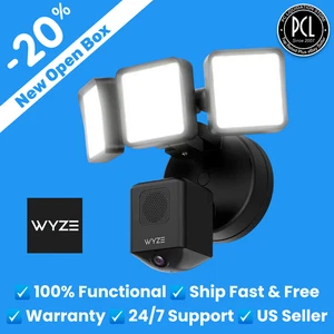 ✅ Wyze Cam Floodlight Pro 3000 Lumen LEDs 180° Wide View 2K HD Outdoor NEW ✅ - Picture 1 of 8